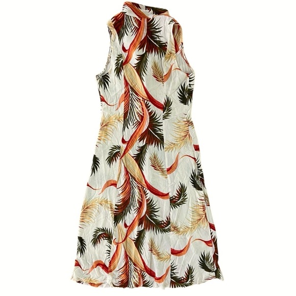 Vintage Chablis Collard Tropical Print Dress Women’s Size small to medium - Picture 4 of 7